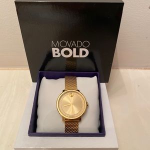 Gold Movado bold watch